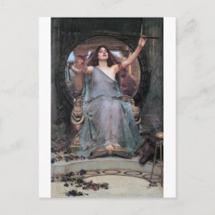 Circe Offering the Cup to Odysseus, Waterhouse Postcard