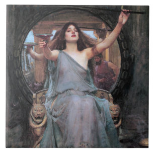 Circe Offering the Cup to Odysseus, Waterhouse Tile