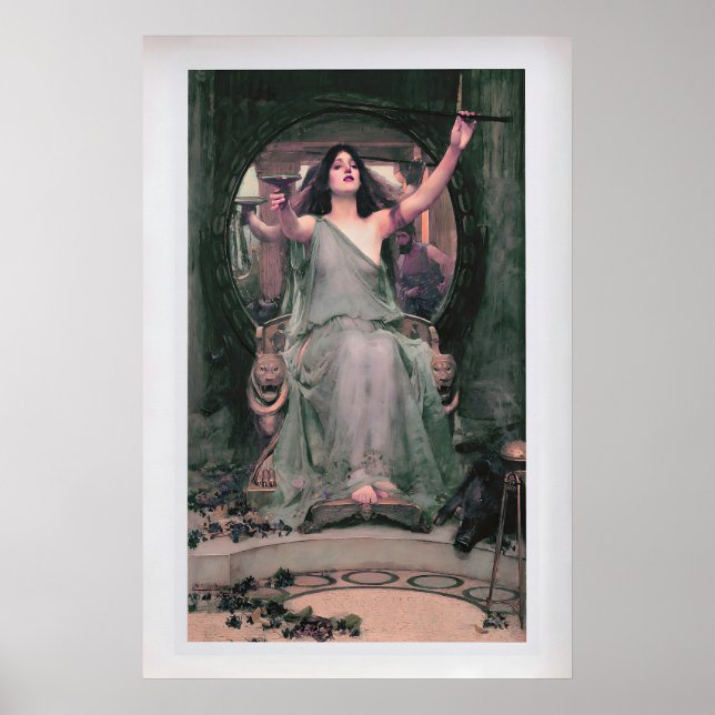 Circe Offering the Cup to Ulysses by John William Poster (Front)