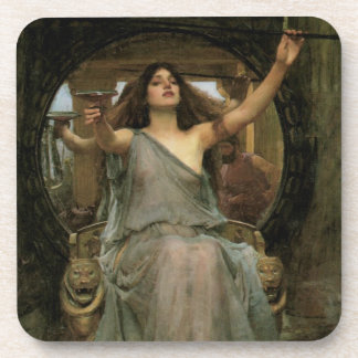 Circe Offering the Cup to Ulysses by JW Waterhouse Coaster