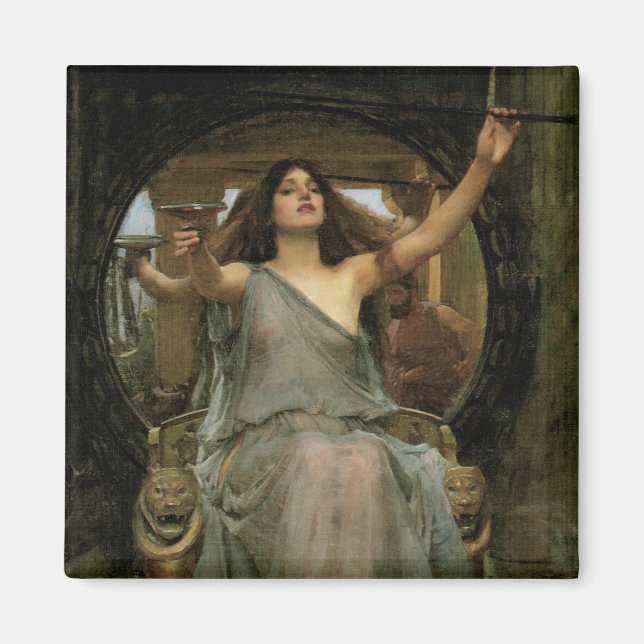 Circe Offering the Cup to Ulysses by JW Waterhouse Magnet (Front)