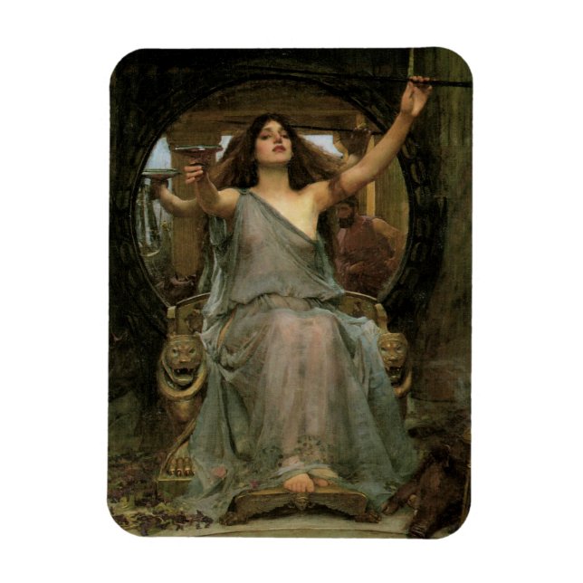 Circe Offering the Cup to Ulysses by JW Waterhouse Magnet (Vertical)