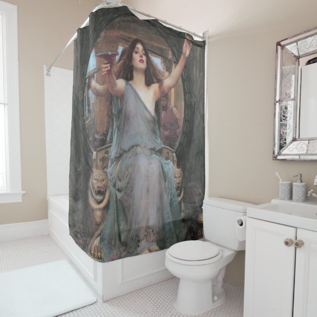 Circe Offering the Cup to Ulysses Shower Curtain (In Situ)