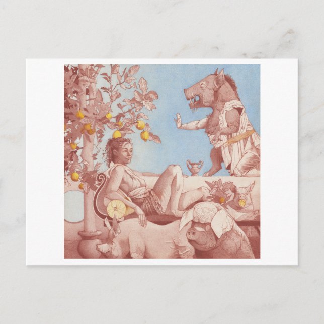 Circe & Pigs Postcard (Front)