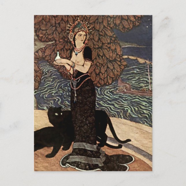 “Circe the Enchantress” by Edmund Dulac Postcard (Front)