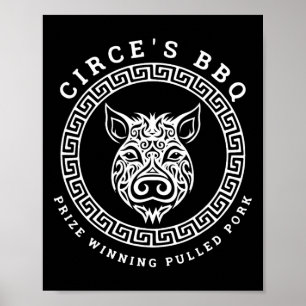 Circe's Bbq Funny Greek Mythology Poster