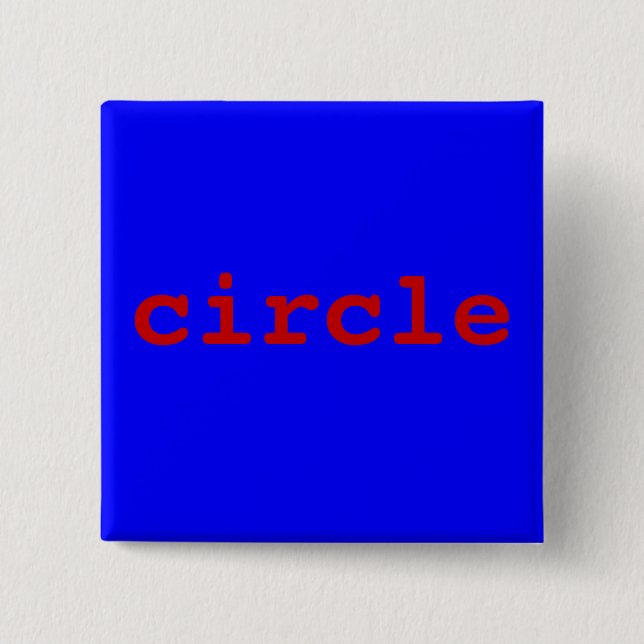 circle 15 cm square badge (Front)