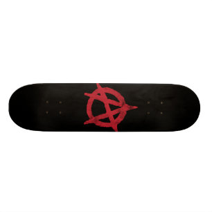'circle a' anarchy symbol skateboard