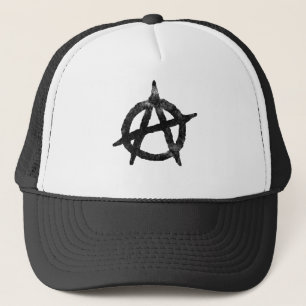 'circle a' anarchy symbol trucker hat