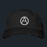 circle-a cap<br><div class="desc">circle-a on black cap</div>