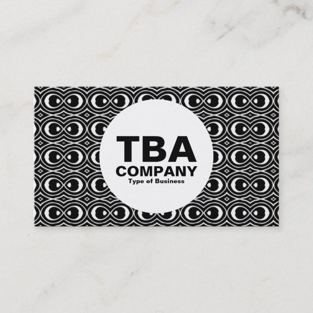 Circle - Abstract Pattern Business Card (Front)