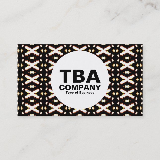Circle - Abstract Pattern Business Card (Front)