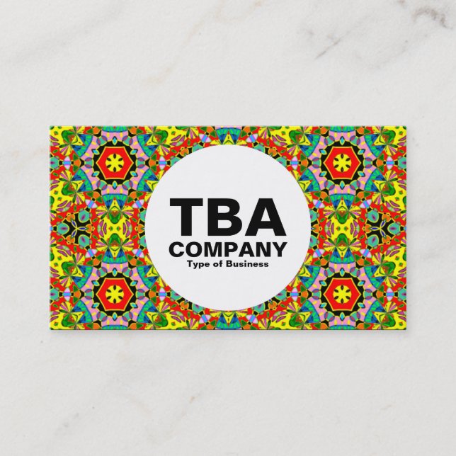 Circle - Abstract Pattern Business Card (Front)