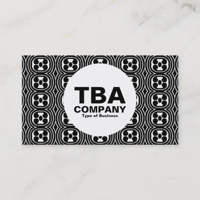 Circle - Abstract Pattern Business Card (Front)