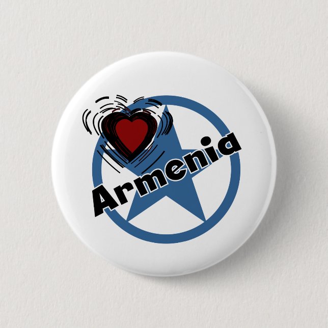 Circle Armenia 6 Cm Round Badge (Front)