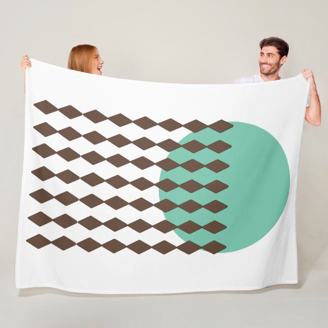 Circle Art Fleece Blanket (In Situ)