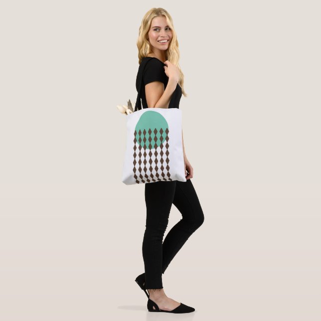 Circle Art Tote Bag (On Model)