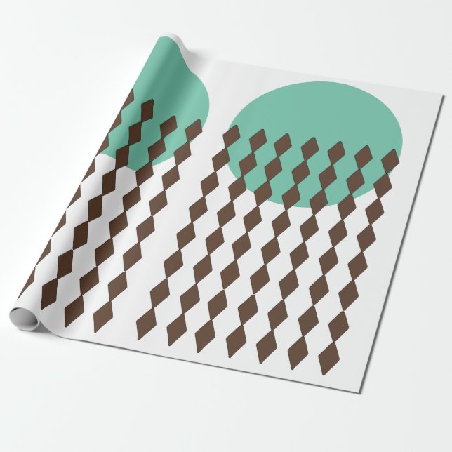 Circle Art Wrapping Paper (Unrolled)