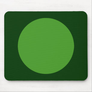Circle - Avocado Green and Dk Green Mouse Mat