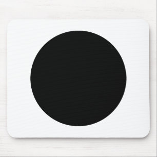 Circle - Black and White Mouse Mat
