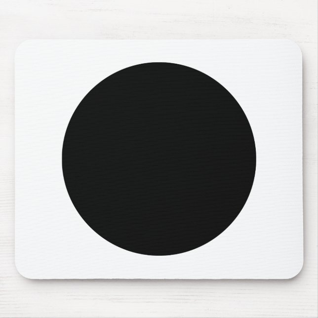 Circle - Black and White Mouse Mat (Front)