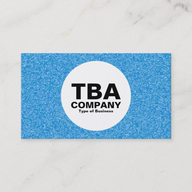 Circle - Blue Impressionist Business Card (Front)