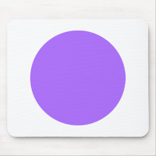 Circle - Blue Purple on White Mouse Mat