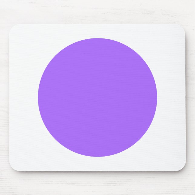 Circle - Blue Purple on White Mouse Mat (Front)