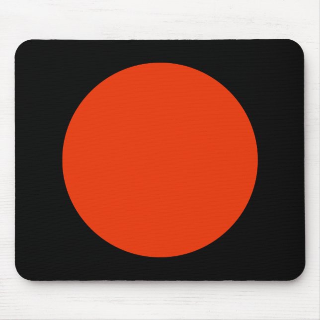 Circle - Brick with Black Mouse Mat (Front)
