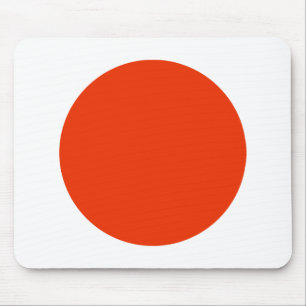 Circle - Brick with White Mouse Mat