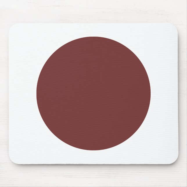 Circle - Brown and White Mouse Mat (Front)