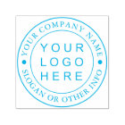 Circle Business Logo Custom Self-inking Stamp