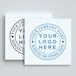Circle Business Logo Custom Self-inking Stamp