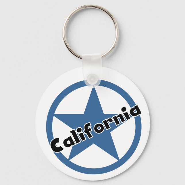 Circle California Key Ring (Front)