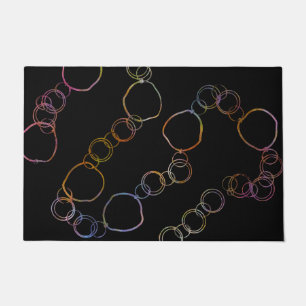 Circle Chain Rainbow Doormat