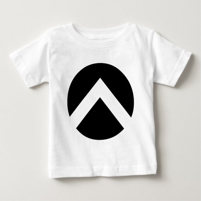Circle Chevron Arrow Baby T-Shirt (Front)