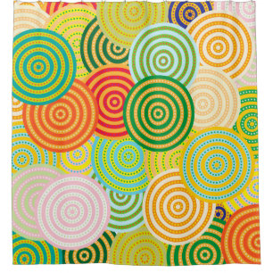 Circle-Circles Shower Curtain