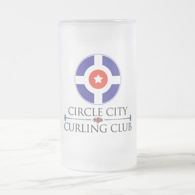 Circle City Curling - Frosted Beer Mug (Center)
