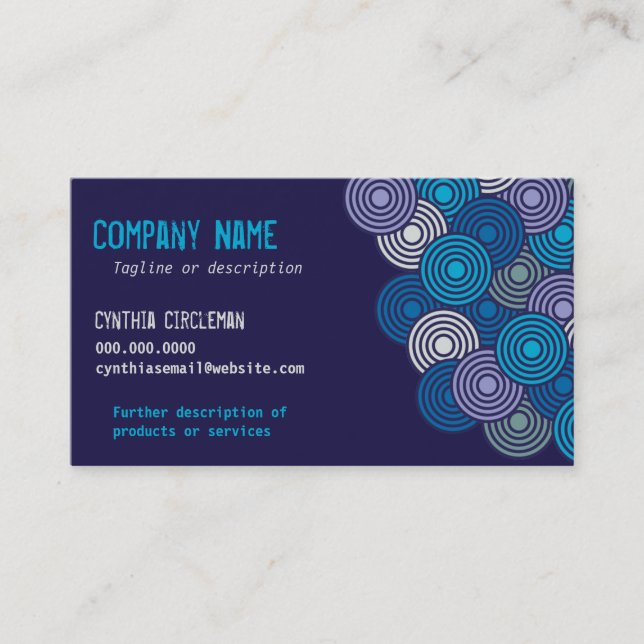 Circle Cluster Business Card (Front)