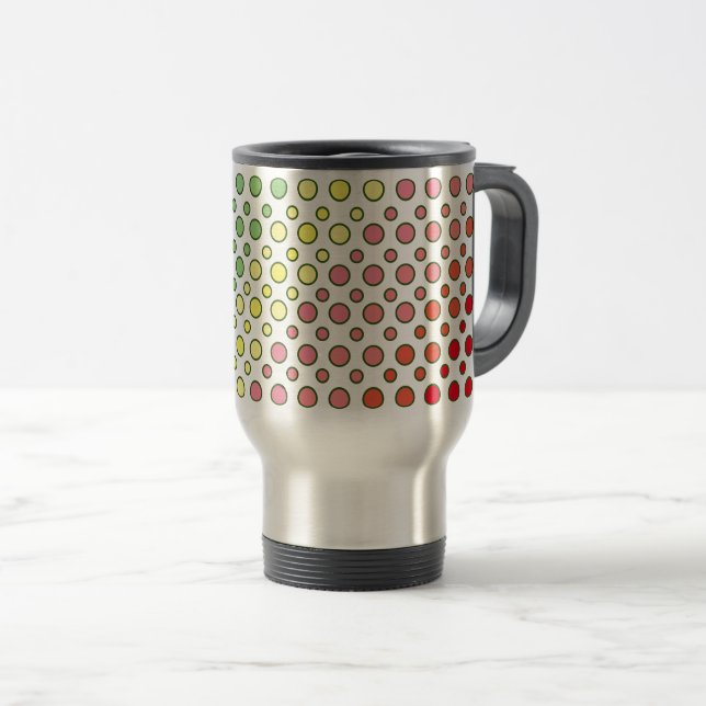 Circle Colour Travel/Commuter Mug (Front Right)