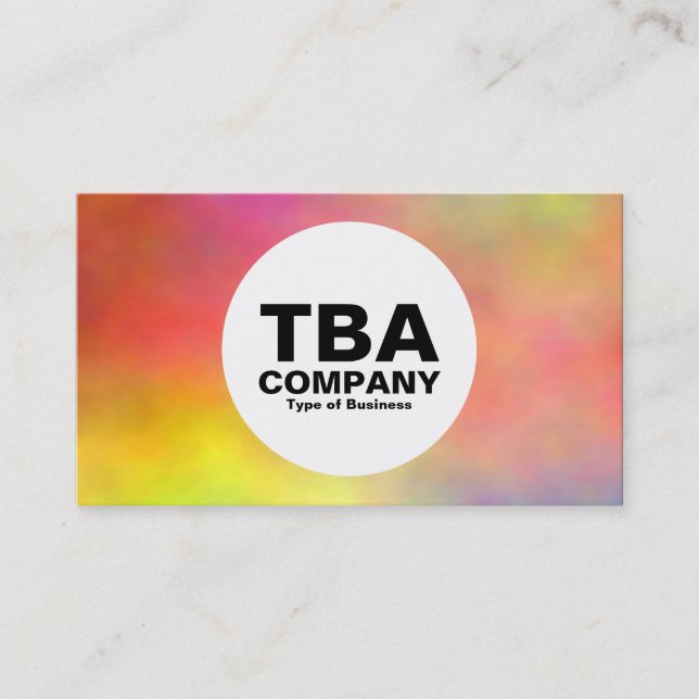 Circle - Coloured Smoke Business Card (Front)