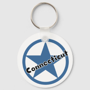 Circle Connecticut Key Ring