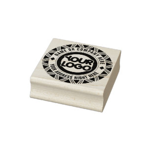 Circle Custom Business Logo Self-inking Stamp