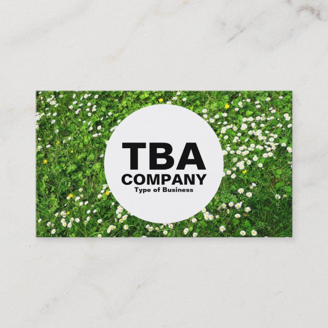 Circle - Daisies Business Card (Front)