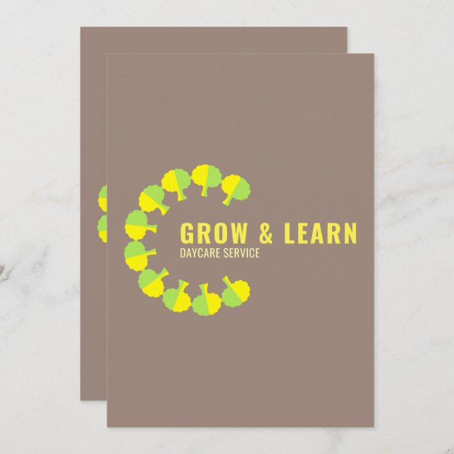 Circle Design Circle Logo Circular Logo Art Invitation (Front/Back)