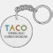 Circle (Double-Sided) TACO Keychain