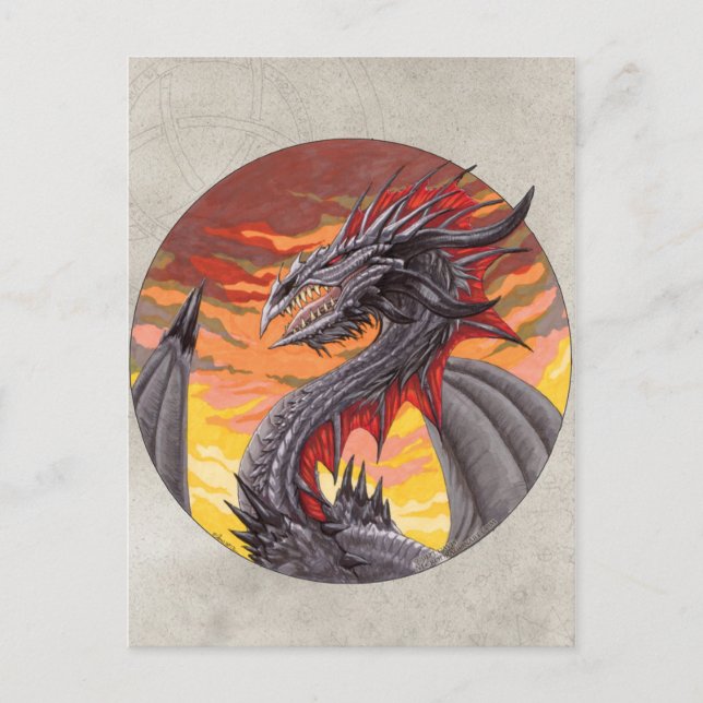 Circle Dragon - Iron Postcard (Front)