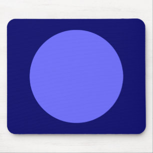Circle - Electric Blue and Dp Navy Mouse Mat