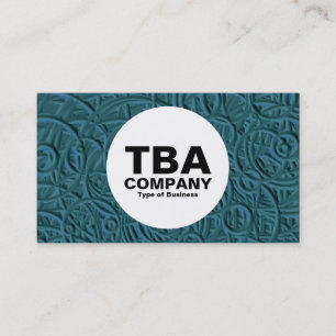 Circle - Embossed Rings Business Card