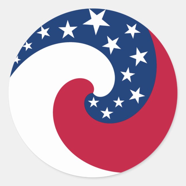 Circle Flag Sticker (Front)